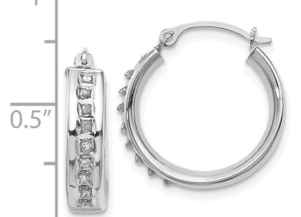 14k White Gold Earrings Style DF254 - Classique Jewelry Inc.