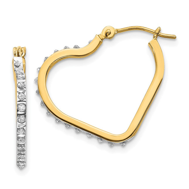 14k Yellow Gold Earrings Style DF258 - Classique Jewelry Inc.