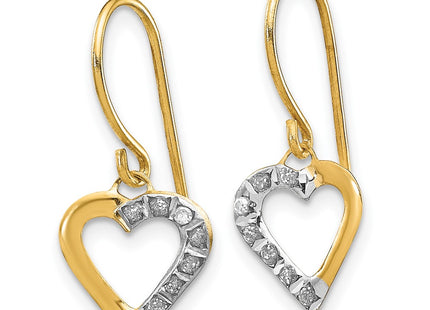 14k Yellow Gold Earrings Style DF262 - Classique Jewelry Inc.