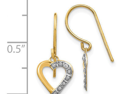 14k Yellow Gold Earrings Style DF262 - Classique Jewelry Inc.