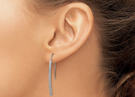 14k White Gold Earrings Style DF328 - Classique Jewelry Inc.