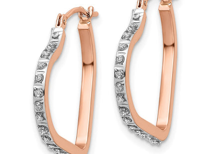 14k Rose Gold Earrings Style DF339 - Classique Jewelry Inc.