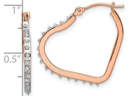 14k Rose Gold Earrings Style DF339 - Classique Jewelry Inc.