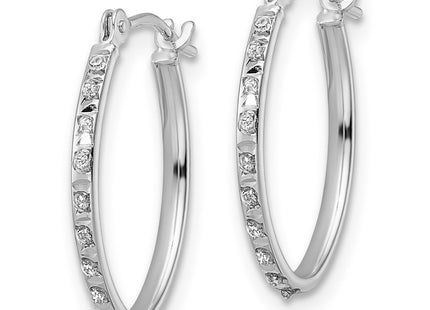 14k White Gold Earrings Style DF341 - Classique Jewelry Inc.