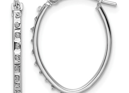 14k White Gold Earrings Style DF341 - Classique Jewelry Inc.