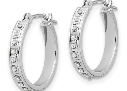 14k White Gold Earrings Style DF346 - Classique Jewelry Inc.