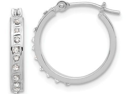 14k White Gold Earrings Style DF346 - Classique Jewelry Inc.
