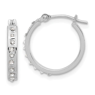 14k White Gold Earrings Style DF346 - Classique Jewelry Inc.