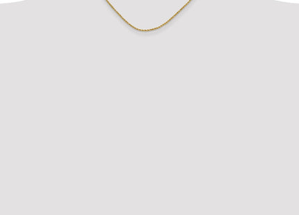 14K Semi Solid Diamond-cut Rope with Lobster Clasp Chain (Style DH014-16)