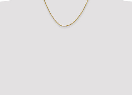 14K Semi Solid Diamond-cut Rope with Lobster Clasp Chain (Style DH014-18)