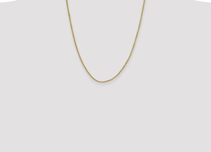 14K Semi Solid Diamond-cut Rope with Lobster Clasp Chain (Style DH014-22)