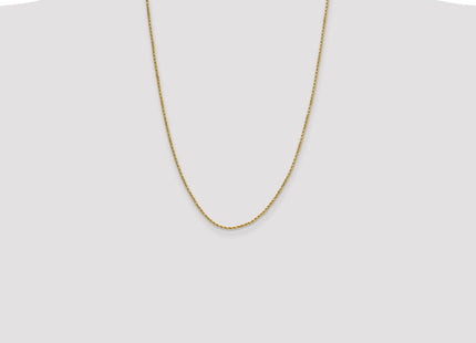 14K Semi Solid Diamond-cut Rope with Lobster Clasp Chain (Style DH014-24)