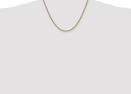 14K Semi Solid Diamond-cut Rope with Lobster Clasp Chain (Style DH016-18)
