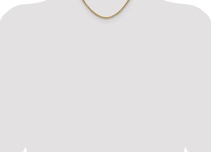 14K Semi Solid Diamond-cut Rope with Lobster Clasp Chain (Style DH018-16)