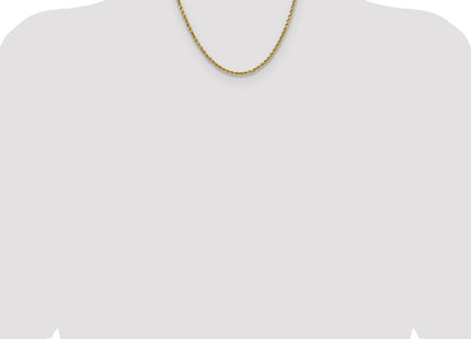 14K Semi Solid Diamond-cut Rope with Lobster Clasp Chain (Style DH018-18)