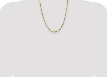 14K Semi Solid Diamond-cut Rope with Lobster Clasp Chain (Style DH018-22)
