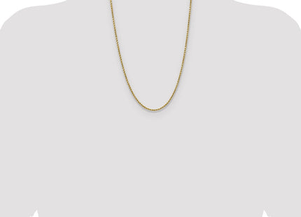 14K Semi Solid Diamond-cut Rope with Lobster Clasp Chain (Style DH018-24)
