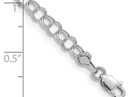 14K white gold bracelet, another view