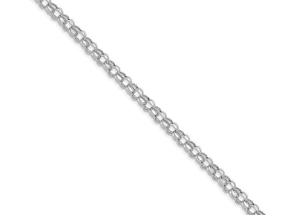 14K white gold bracelet, alternate view