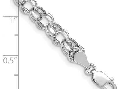 14K white gold bracelet, another view