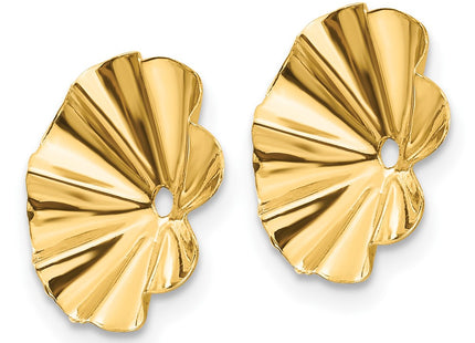 14K gold earrings, alternate view