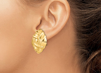 14k Yellow Gold Earrings Style E564 - Classique Jewelry Inc.