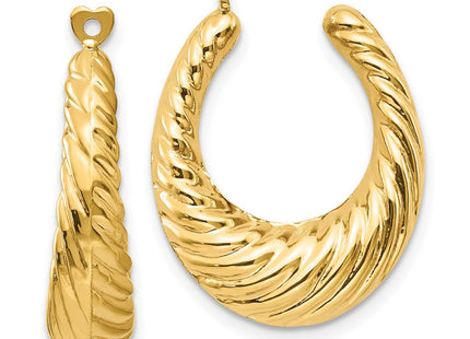 14K gold hoop earrings