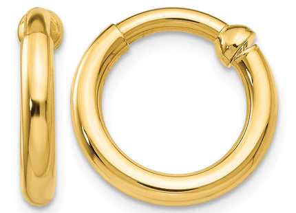 14K gold hoop earrings