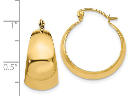 14k Yellow Gold Earrings Style E673 - Classique Jewelry Inc.