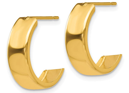 14k Yellow Gold Earrings Style E683 - Classique Jewelry Inc.