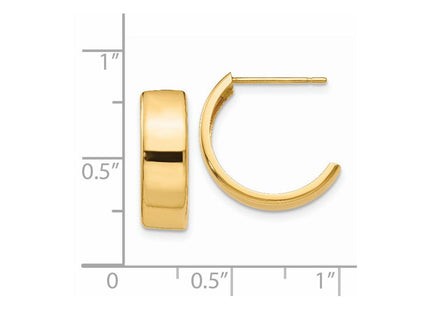 14k Yellow Gold Earrings Style E683 - Classique Jewelry Inc.