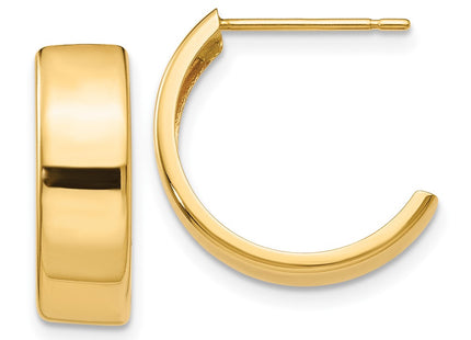 14k Yellow Gold Earrings Style E683 - Classique Jewelry Inc.