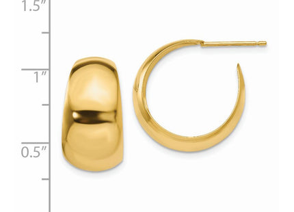 14k Yellow Gold Earrings Style E684 - Classique Jewelry Inc.