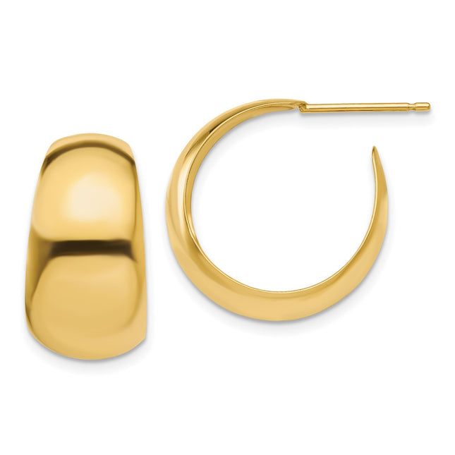 14k Yellow Gold Earrings Style E684 - Classique Jewelry Inc.