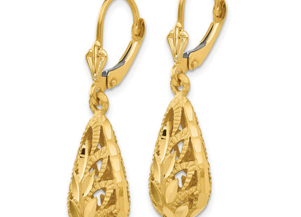 14k Yellow Gold Earrings Style E742 - Classique Jewelry Inc.