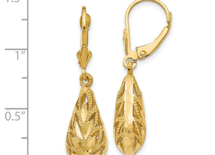 14k Yellow Gold Earrings Style E742 - Classique Jewelry Inc.
