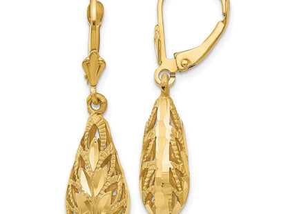 14k Yellow Gold Earrings Style E742 - Classique Jewelry Inc.