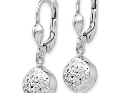 14k White Gold Earrings Style E766 - Classique Jewelry Inc.