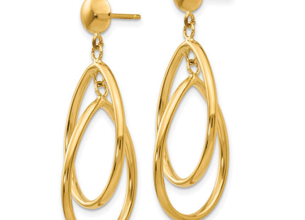 14k Yellow Gold Earrings Style E780 - Classique Jewelry Inc.