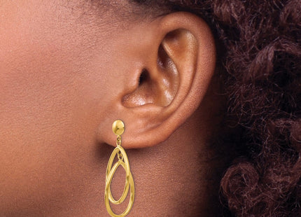 14k Yellow Gold Earrings Style E780 - Classique Jewelry Inc.