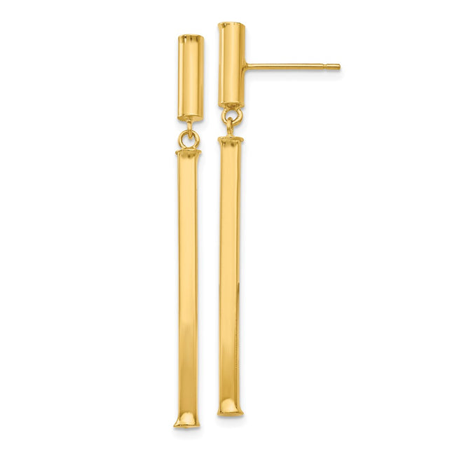 14k Yellow Gold Earrings Style E815 - Classique Jewelry Inc.