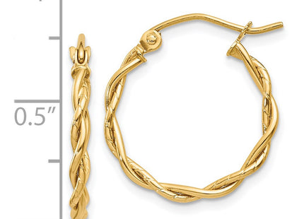 14k Yellow Gold Earrings Style E849 - Classique Jewelry Inc.
