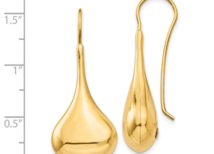 14k Yellow Gold Earrings Style E857 - Classique Jewelry Inc.