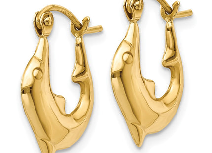 14k Yellow Gold Earrings Style E870 - Classique Jewelry Inc.
