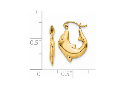14k Yellow Gold Earrings Style E870 - Classique Jewelry Inc.