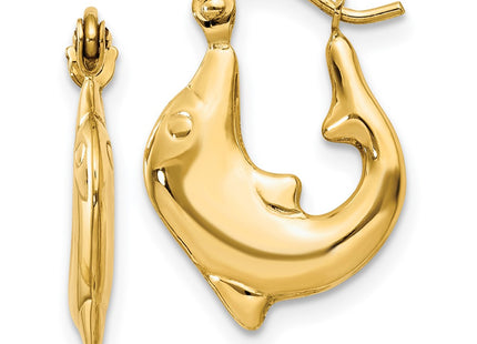 14k Yellow Gold Earrings Style E870 - Classique Jewelry Inc.