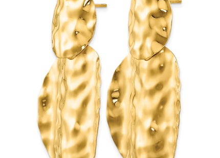 14K gold drop earrings, alternate view