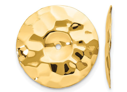 14K gold disc earrings