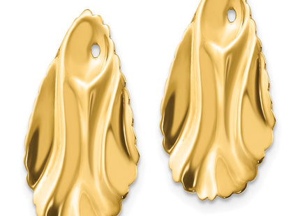 14K gold earrings, alternate view