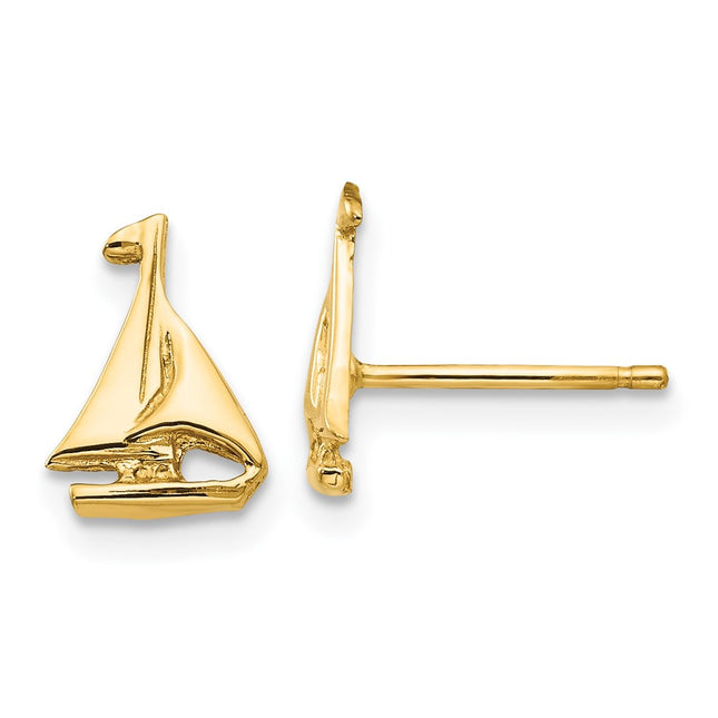 14k Yellow Gold Earrings Style E905 - Classique Jewelry Inc.